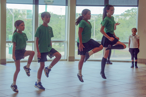 USF faculty and students partnered with community organizations to introduce Irish heritage to Tampa Bay youth. (Photo courtesy of Elizabeth Ricketts-Jones)