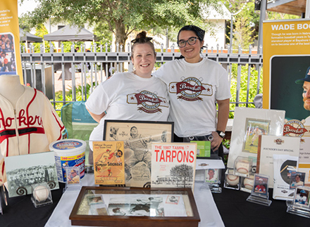 Arminda Mata, History ’21, (left) completed an internship at Ybor City Museum Society that led to her current role as CEO of the organization.