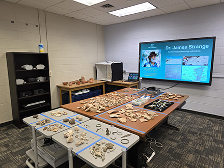 For most students, the only opportunity to touch and interact with artifacts is to join an expensive summer field school in the Mediterranean. The donation of this collection changes that. (Photo courtesy of Davide Tanasi)