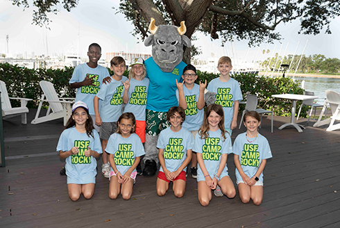 From “She Draws” organized by STEMXposure and sponsored by Turner Construction, to USF Recreation’s Camp Rocky, or the USF Office of Youth Experience’s SAT Summer Institute to the Fantasy Fishing Camp, camp season has arrived at USF St. Petersburg.