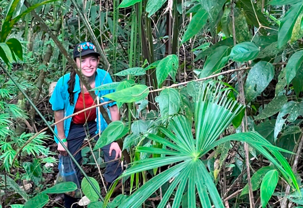 Integrative Biology doctoral student Gabriela Quesada-Avila turned to the forests of Panama to examine the impact of temperature on germination responses. (Photo courtesy of Quesada Avila) 
