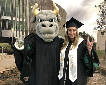 Garling graduated with honors in 2024. (Photo courtesy of Aria Garling)