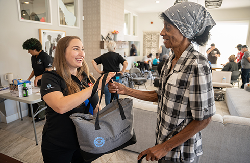 During her time with Seniors in Service, Garling has helped develop and improve programs to better serve the community. (Photo by Corey Lepak)
