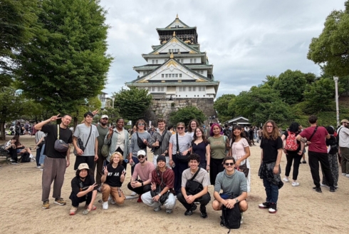 CAS students in Kyoto, Japan during a study abroad program