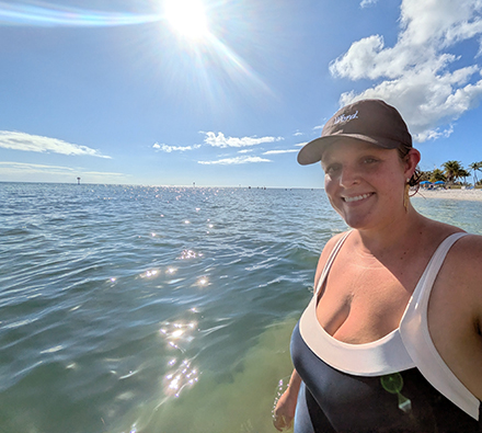 Kallie Blakelock, who has a passion for poetry and teaching, started USF’s creative writing MFA program this past fall. (Photo courtesy of Kallie Blakelock)