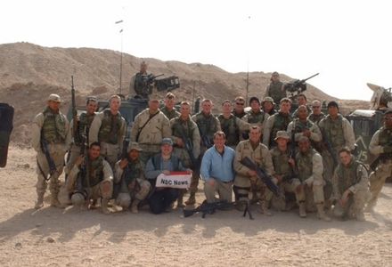 Sanders with the United States Marine Corps in Iraq