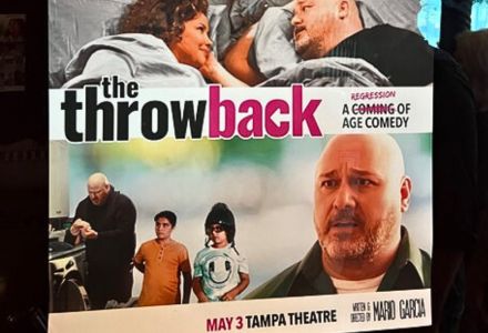 Movie poster for “The Throwback”. (Photo courtesy of Mario Garcia)