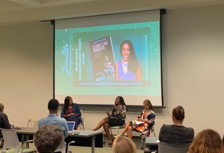 ISLAC and the Institute on Black Life co-sponsored a recent book launch for Dr. Hordge-Freeman at USF. (Photo by Rebecca Sohl)