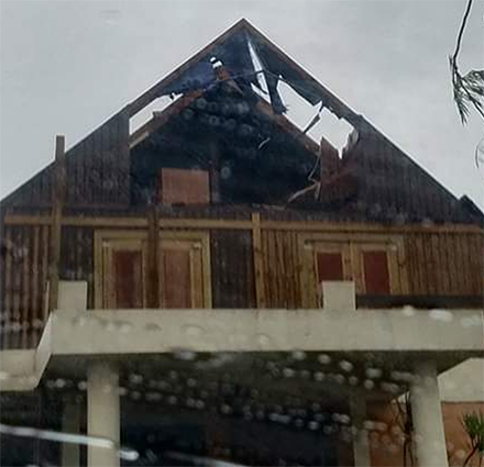 Photo of the destruction to the home of one of the study’s interviewees. (Photo courtesy of Dr. Elizabeth Aranda)