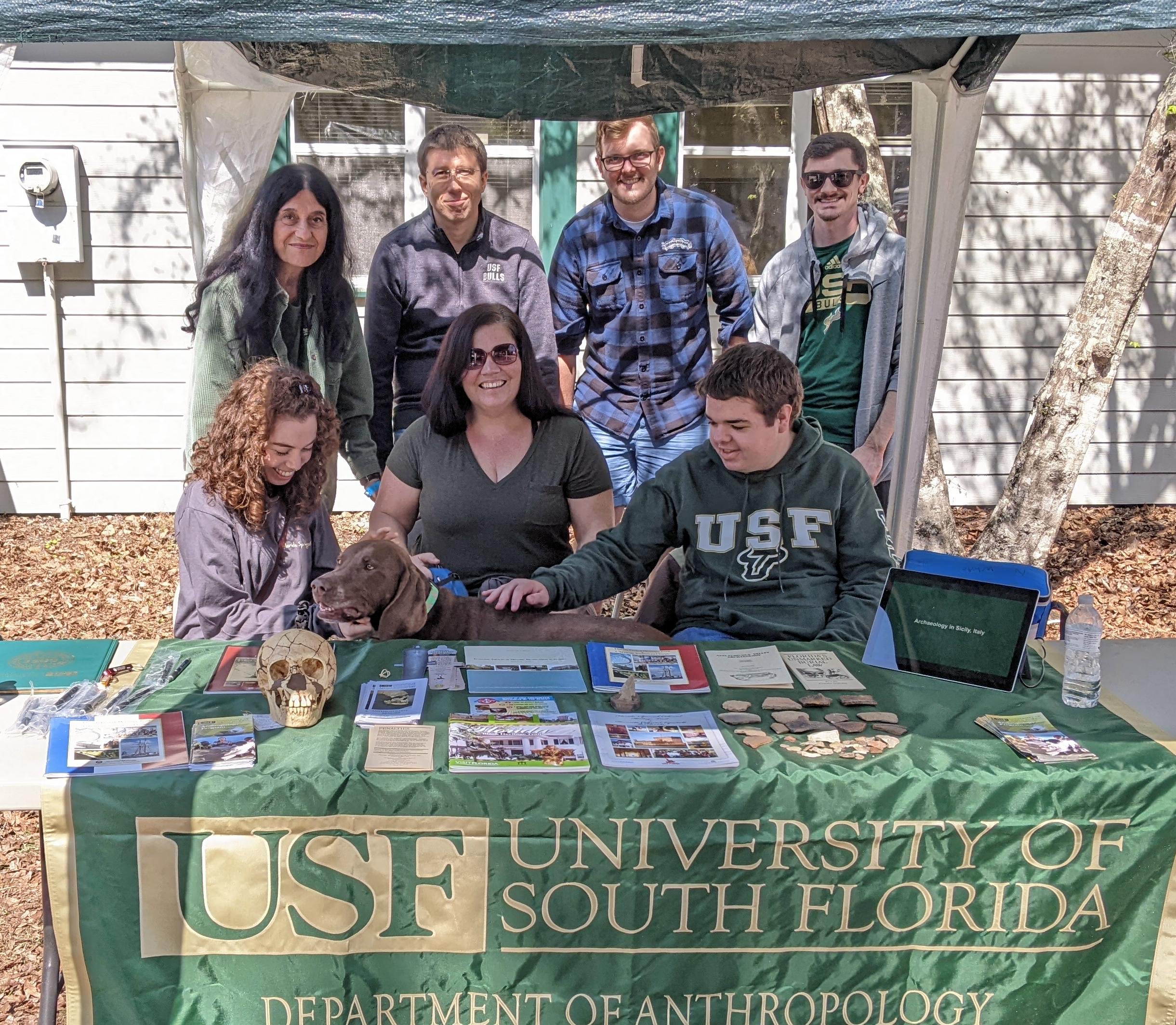 Drs. White, Wallman and Vianello visit Silver Springs Knap In with archaeology students