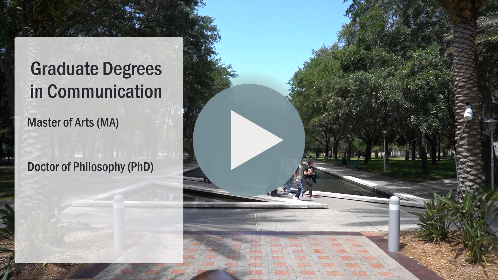 Graduate Program Overview Video