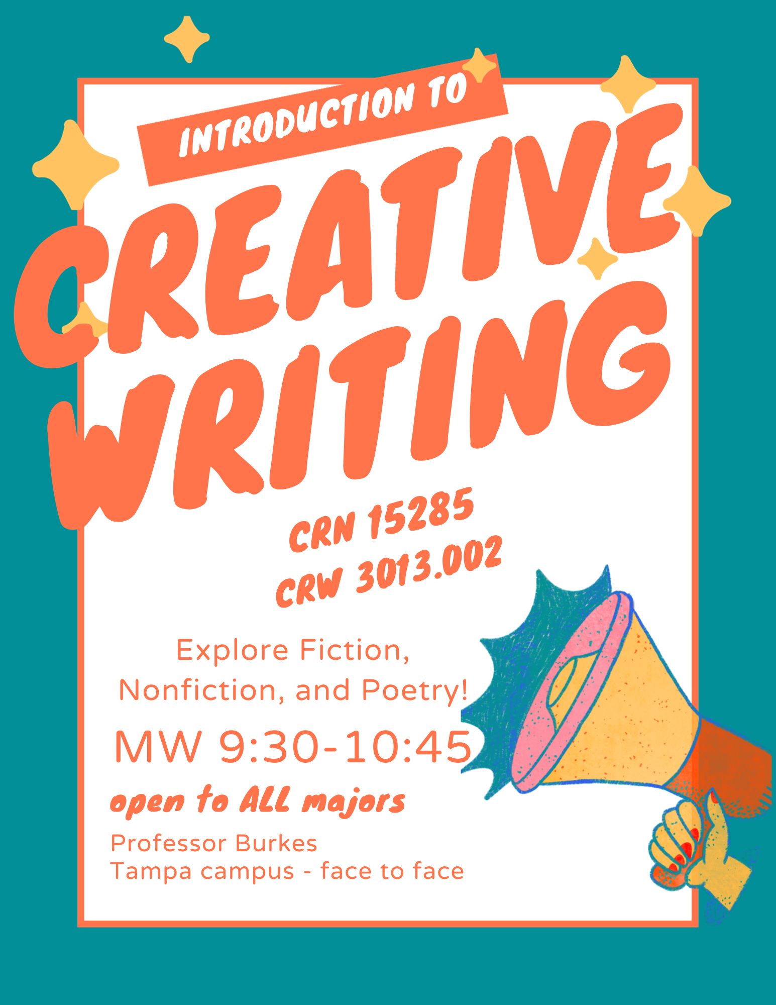 ENGLISH & CREATIVE WRITING COURSE DESCRIPTIONS