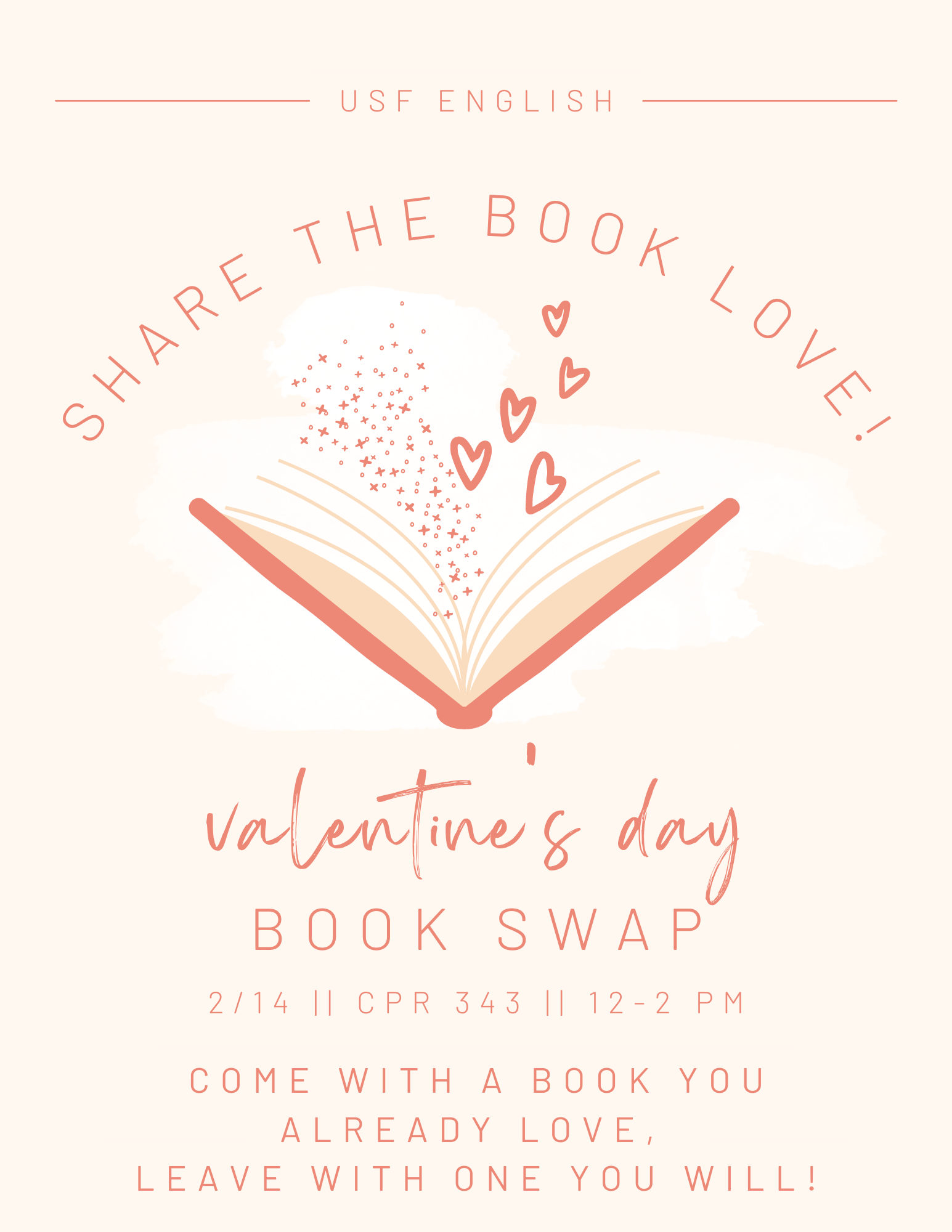 Valentine's Day Book Swap Flyer