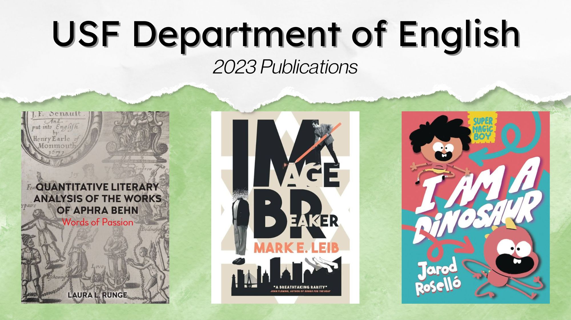 USF Department of English 2023 Publications