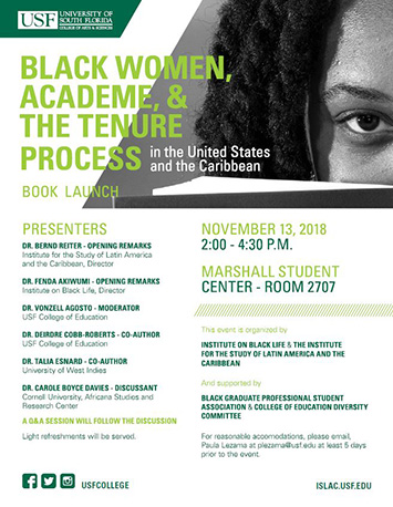 Book Launch: Black Women, Academe, & the Tenure Process in the United States and the Caribbean