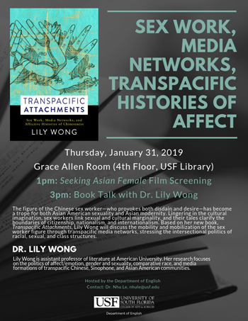 Event flyer for Film Screening & Book Talk with Dr. Lily Wong. Click link for event details.