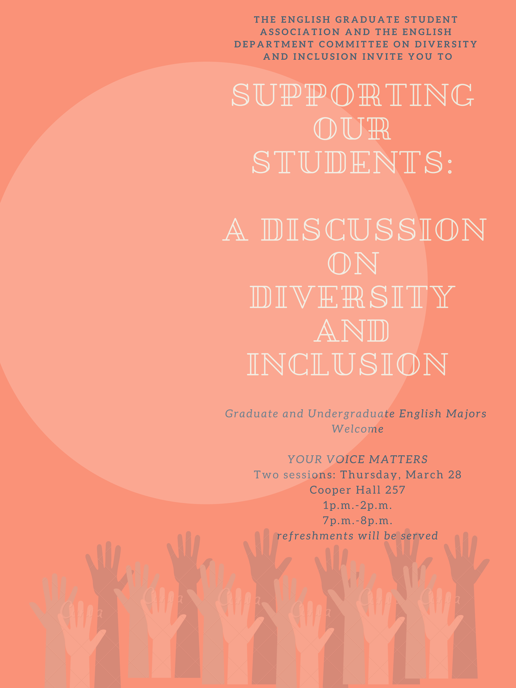 Flyer for Diversity & Inclusion Discussion