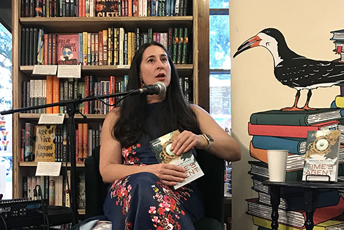 Brenda Peynado celebrated the release of her novel at Tombolo Books in August 2024.