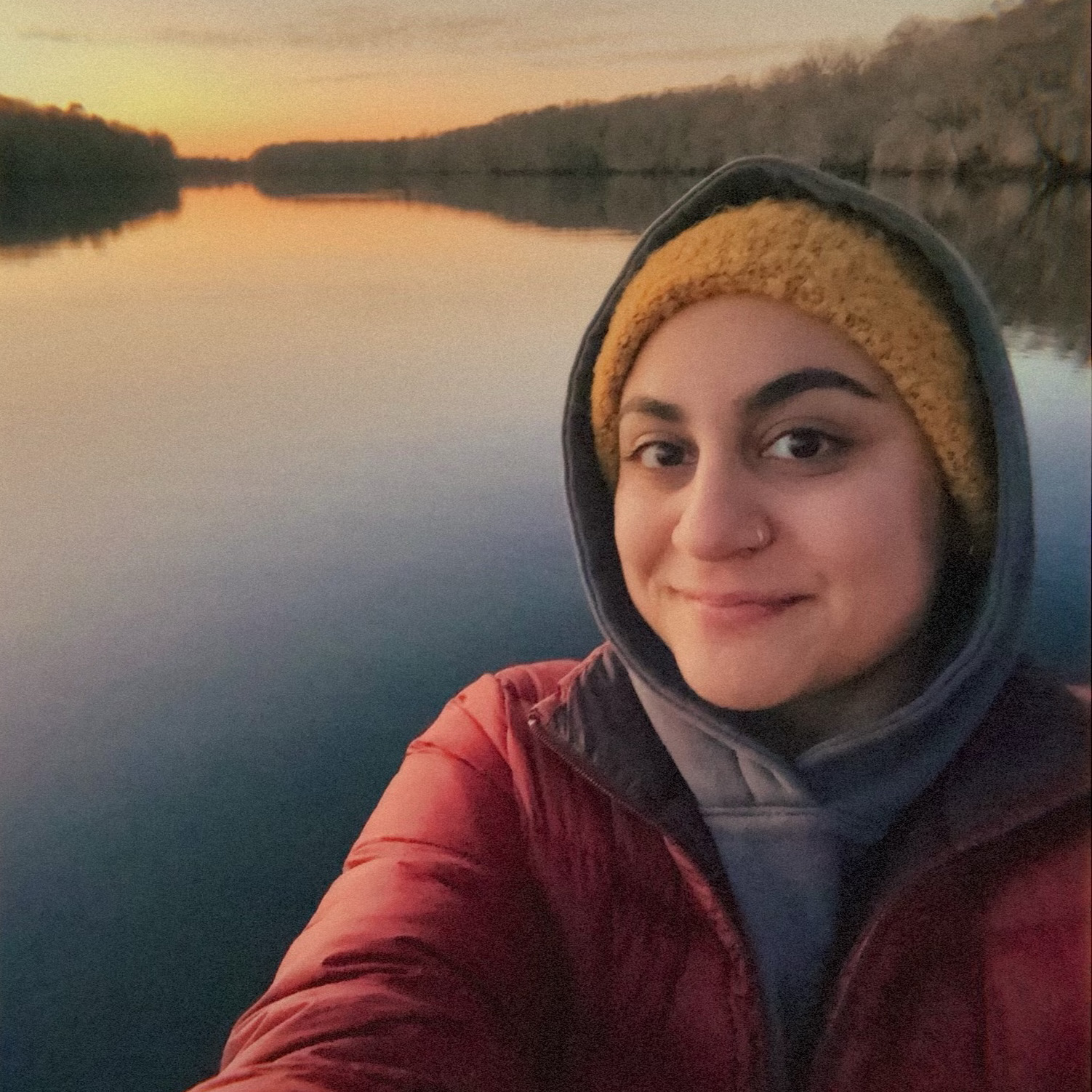 photo of grad student smiling