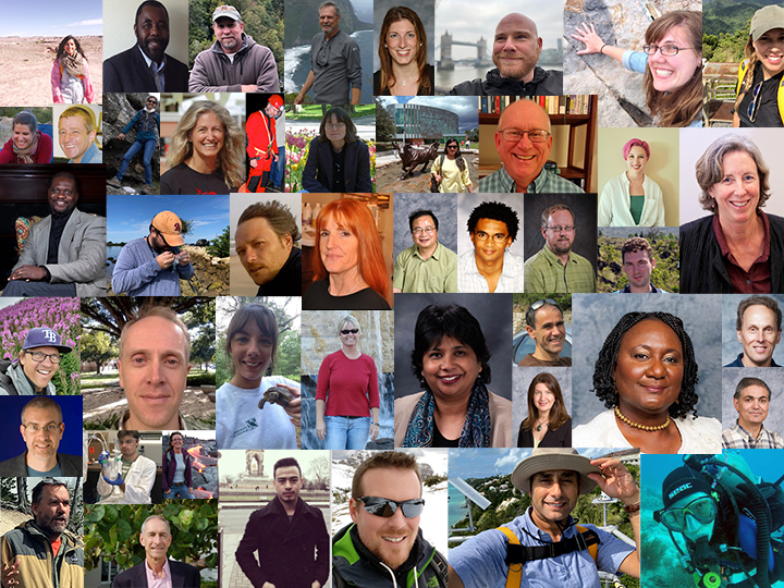 Collage of various geoscientists.