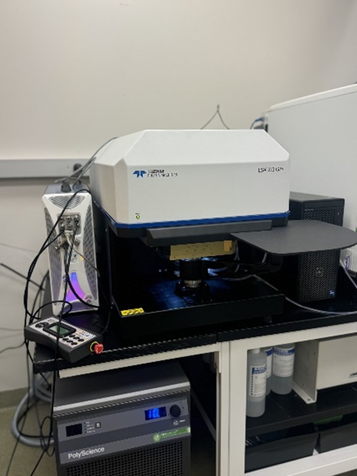 lab equipment against white wall. 