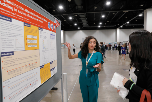 Delian presenting research 