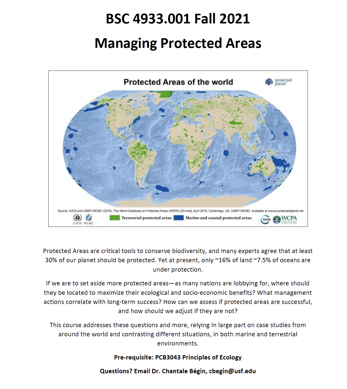 Managing protected areas flyer