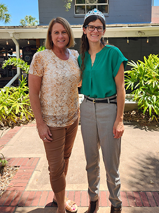 Heather Judkins and Shannon Riley