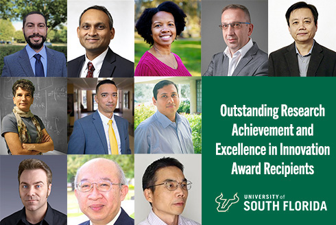 USF Faculty awards collage
