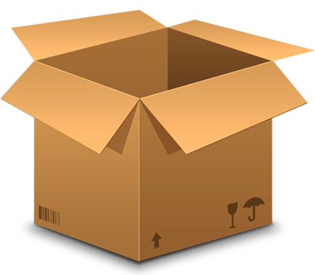 brown shipping box