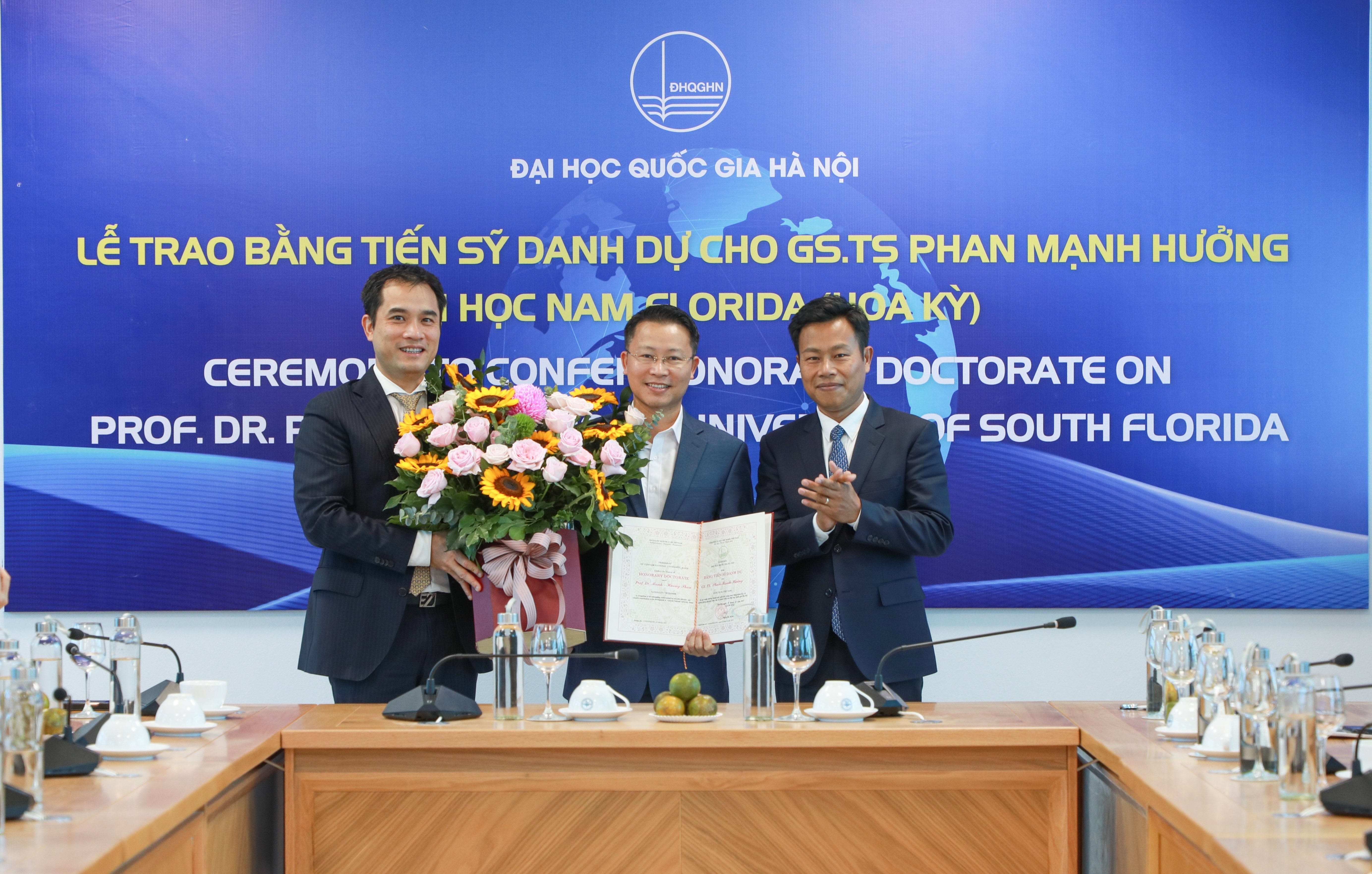 VNU Presidents and Dr. Phan