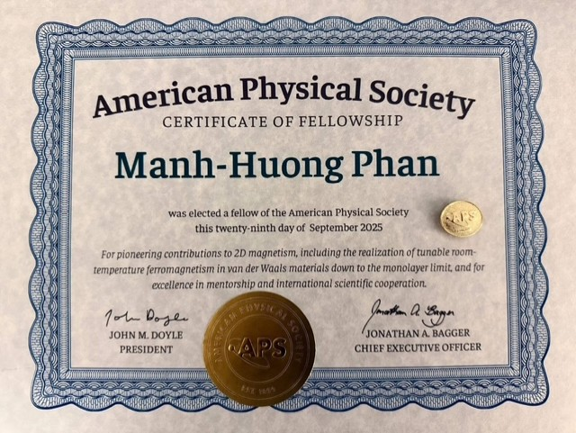 Dr. Phan's APS Award