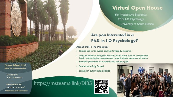 I-O Psychology Virtual Open House