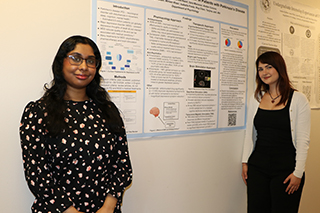 Two poster presenters