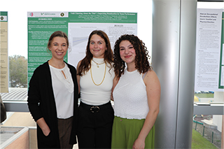 Three poster presenters