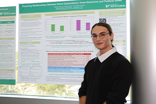 A poster presenter