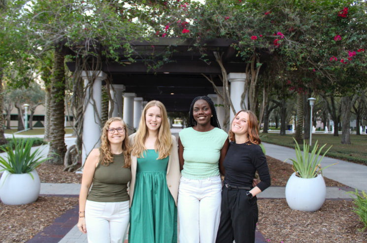 Work stress lab group photo at USF campus