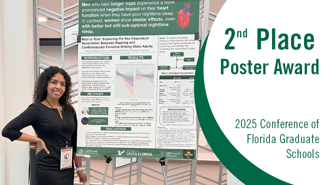 Susan Rodriguez with her winning poster