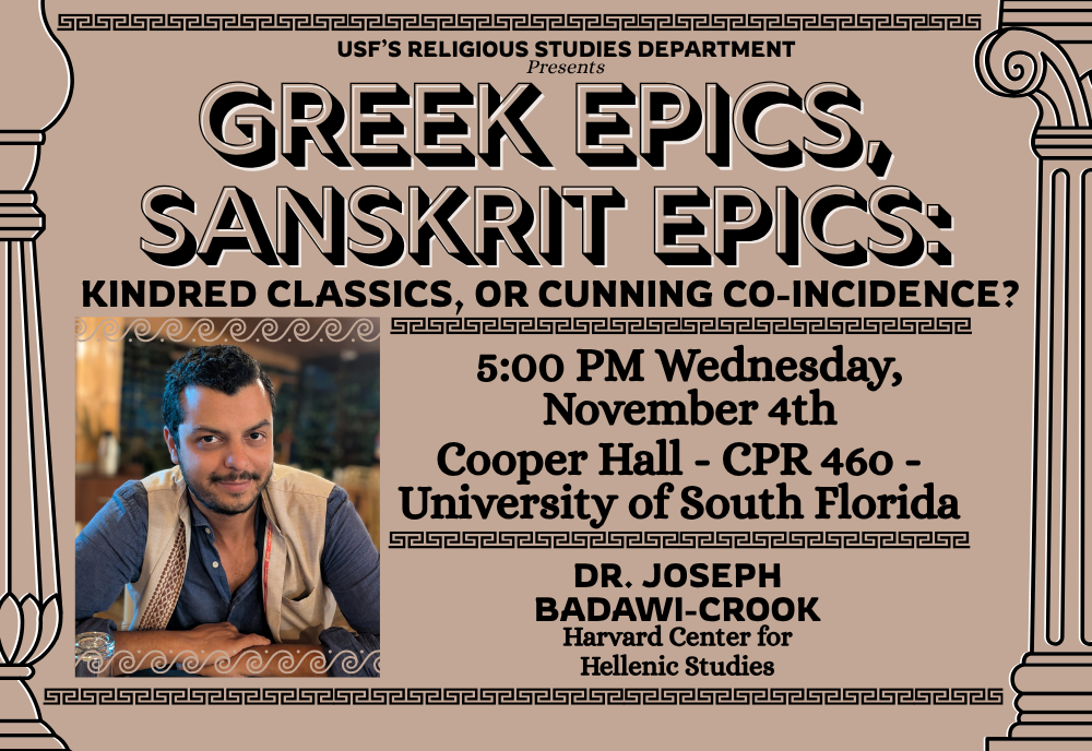 Greek Epics, Sanskrit Epics: Kindred Classics, or Cunning Co-incidence? Poster