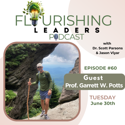 Podcast advertisement featuring Dr. Garrett Potts