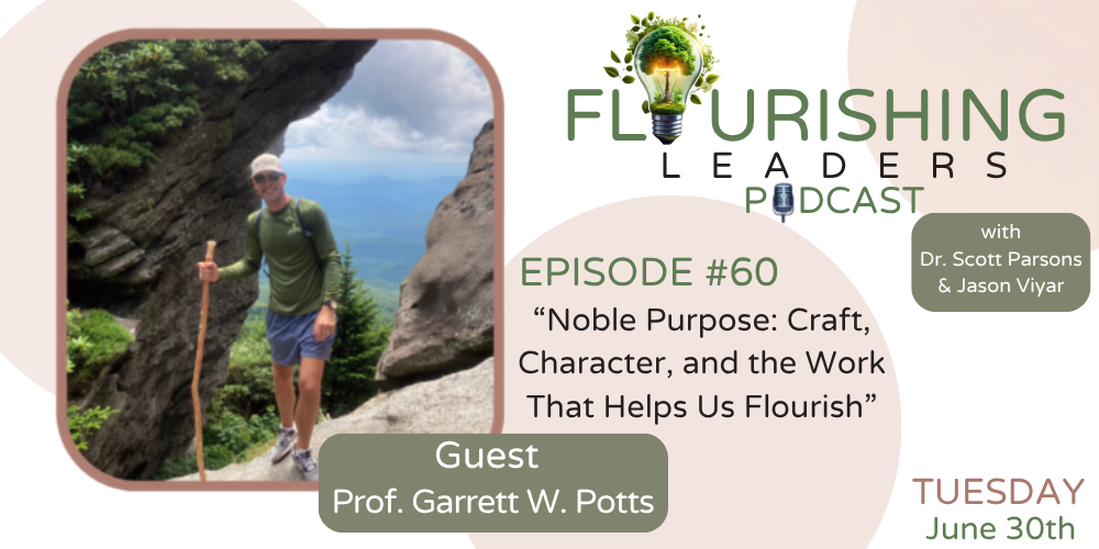 Podcast advertisement featuring Dr. Garrett Potts