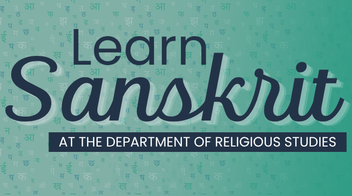 advertisement for Sanskrit course