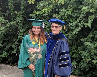 Grace Hussain and Dr. Ponticelli