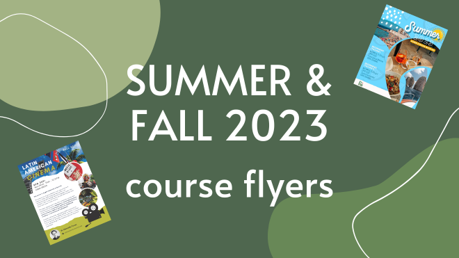 Fall 2023 course flyers