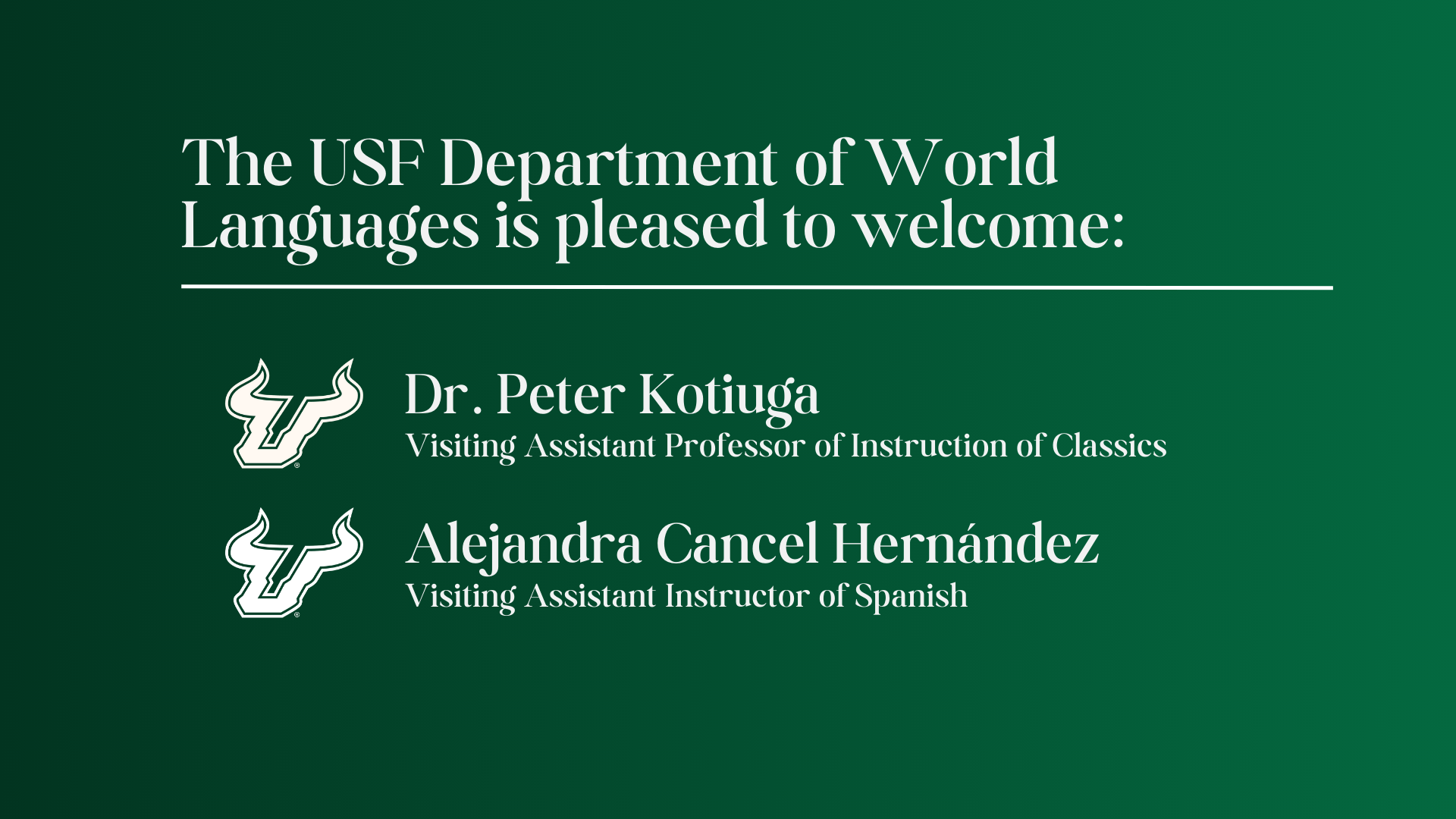New Faculty