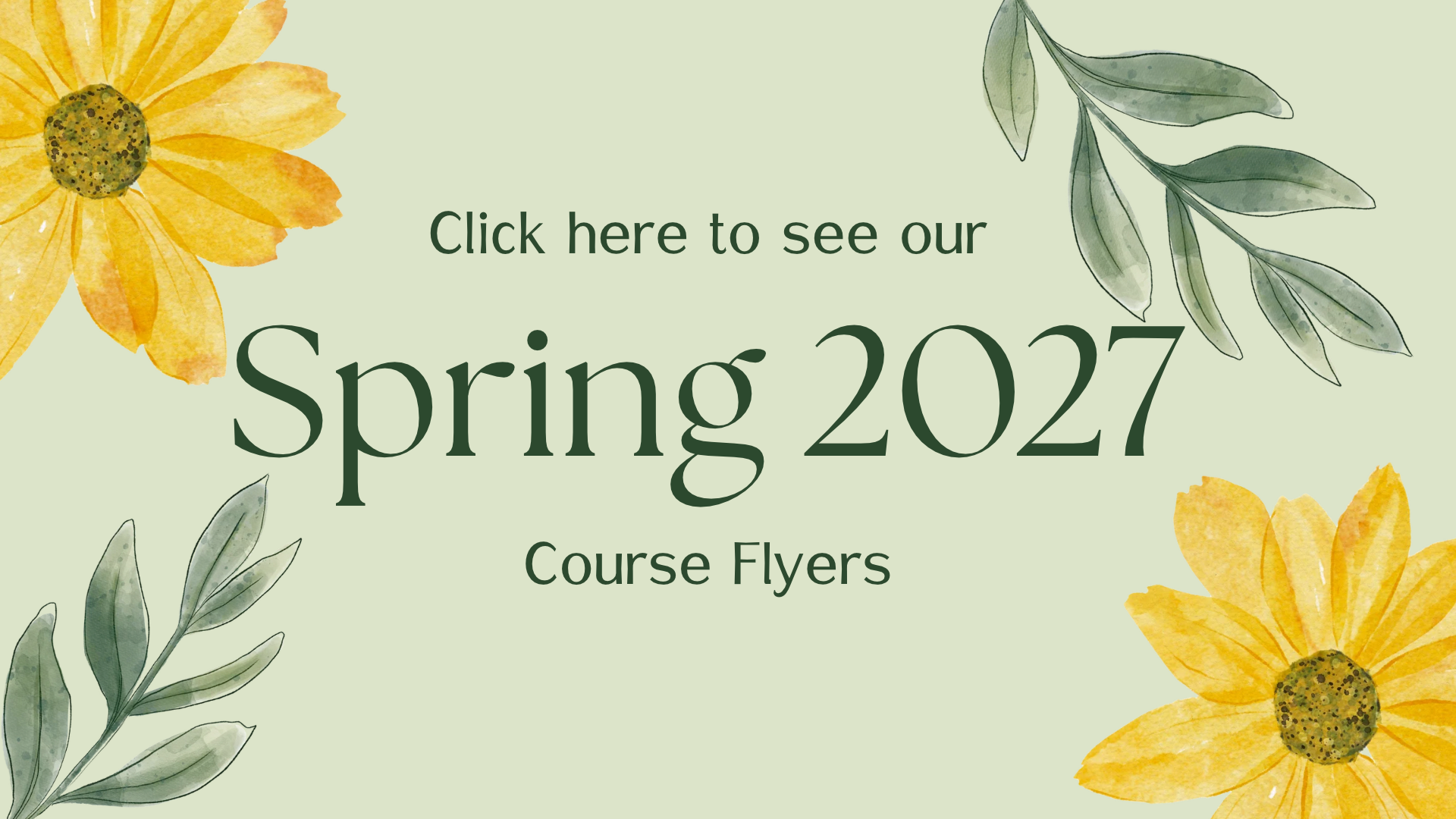 Spring 2027 course flyers