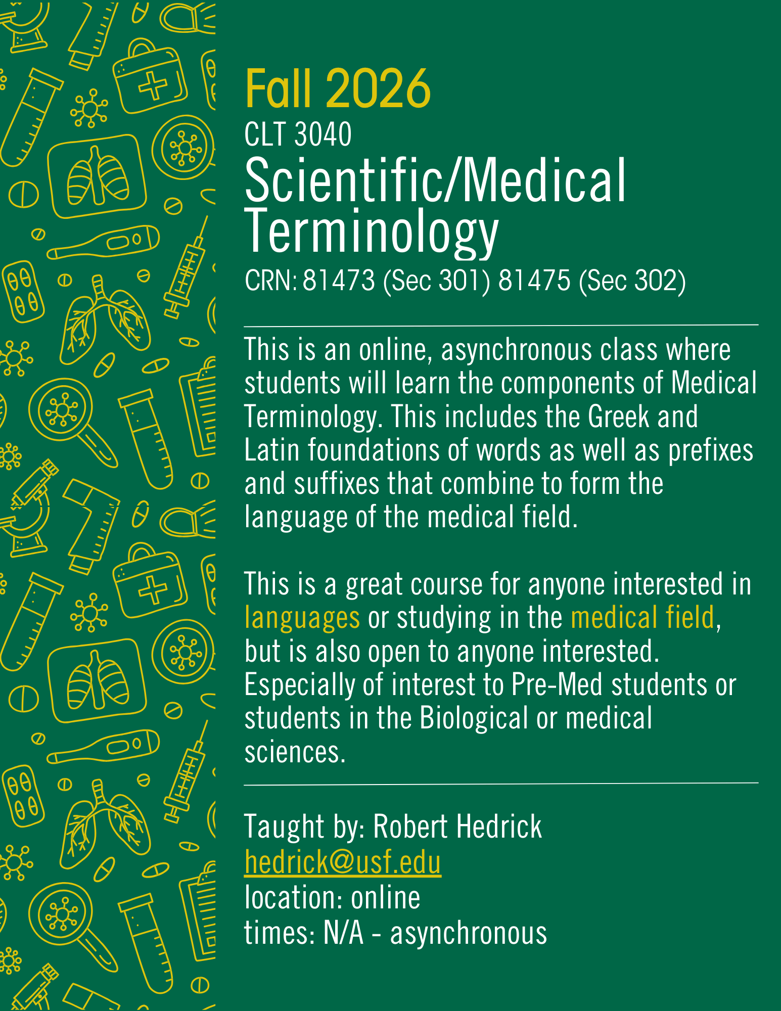 CLT 3040 Fall 26 Course Flyer