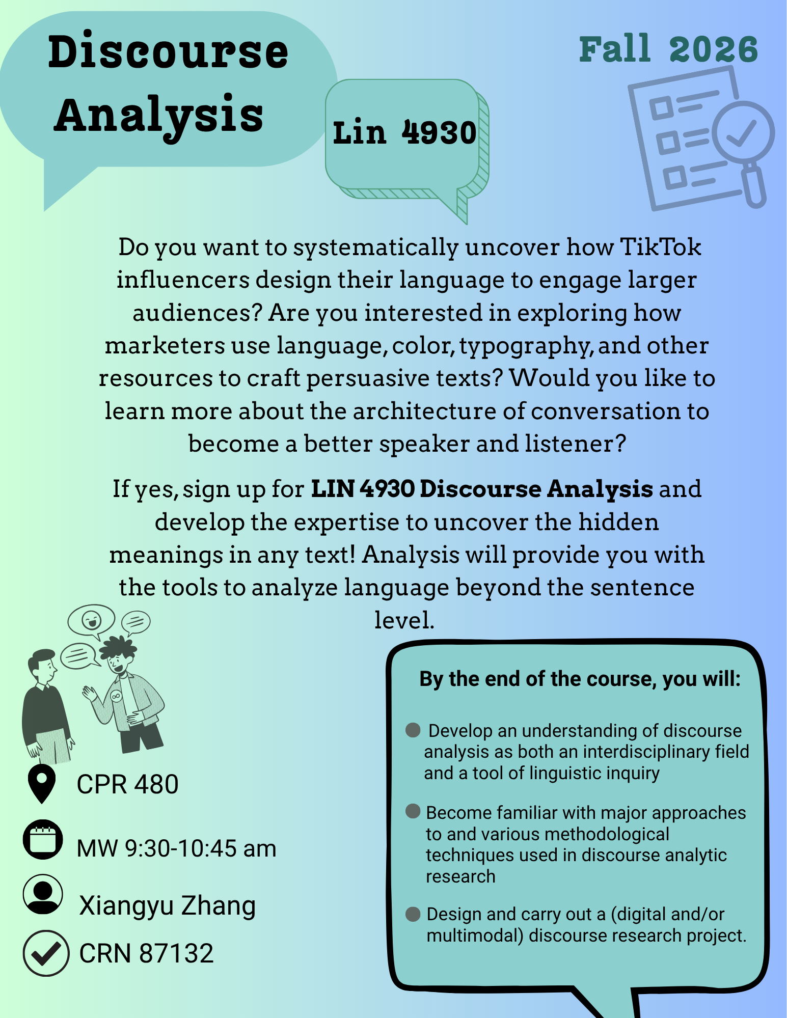 LIN 4930 Course Flyer Fall 26