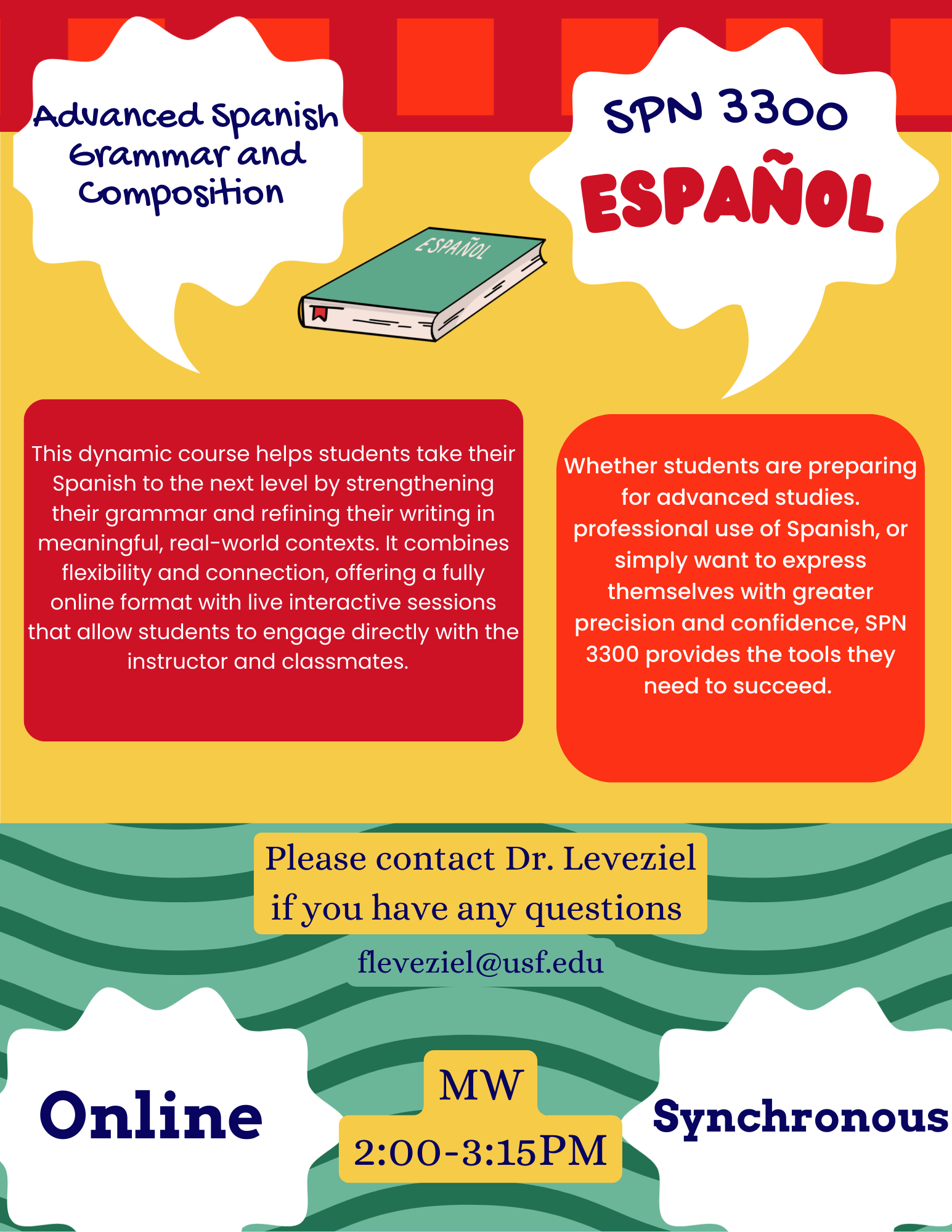 SPN 3300 Fall 26 course flyer