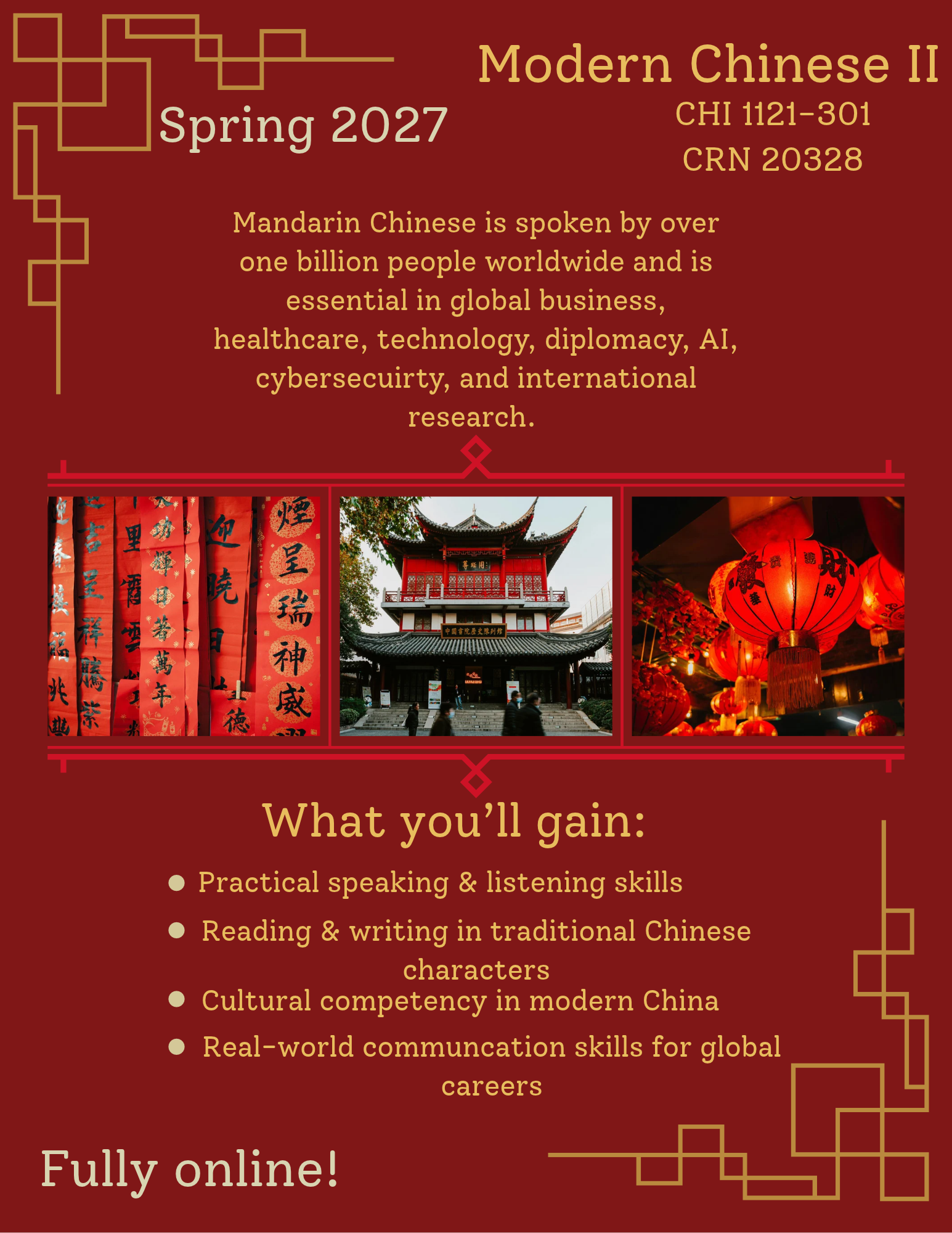 Modern Chinese II Spring 27